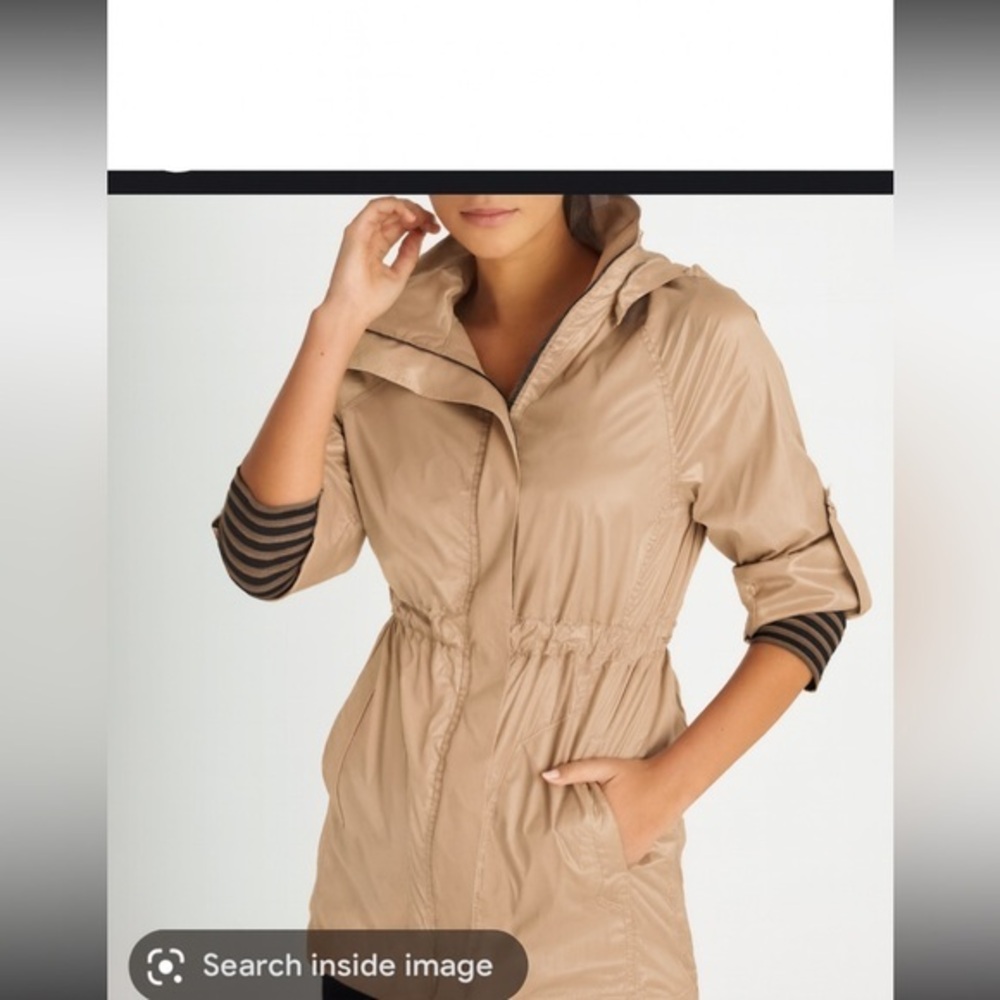 - Anatomie Sheer Travel Great Dual Zipper Sand Beige- quiet luxury / EXPENSIVE
